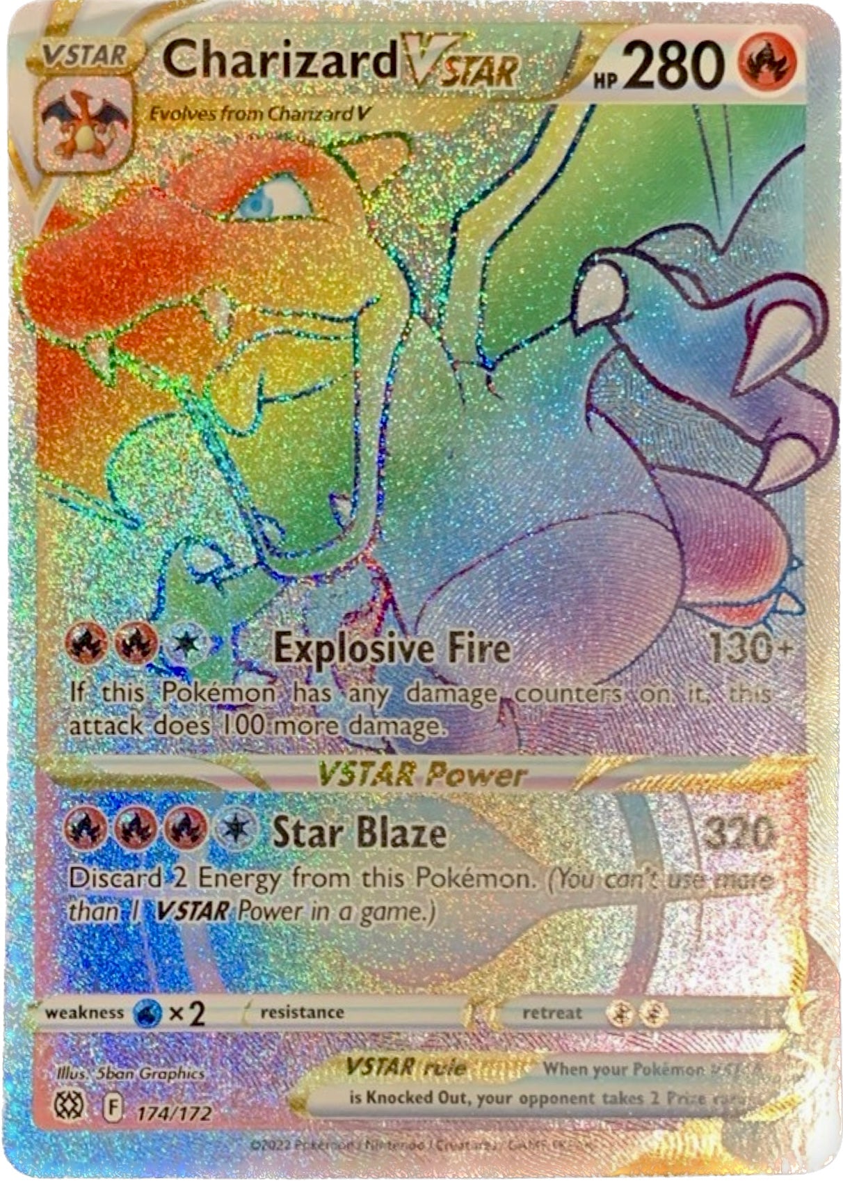 Rainbow Charizard V-Star garrettdelight Rainbow Charizard V-Star garrettdelight